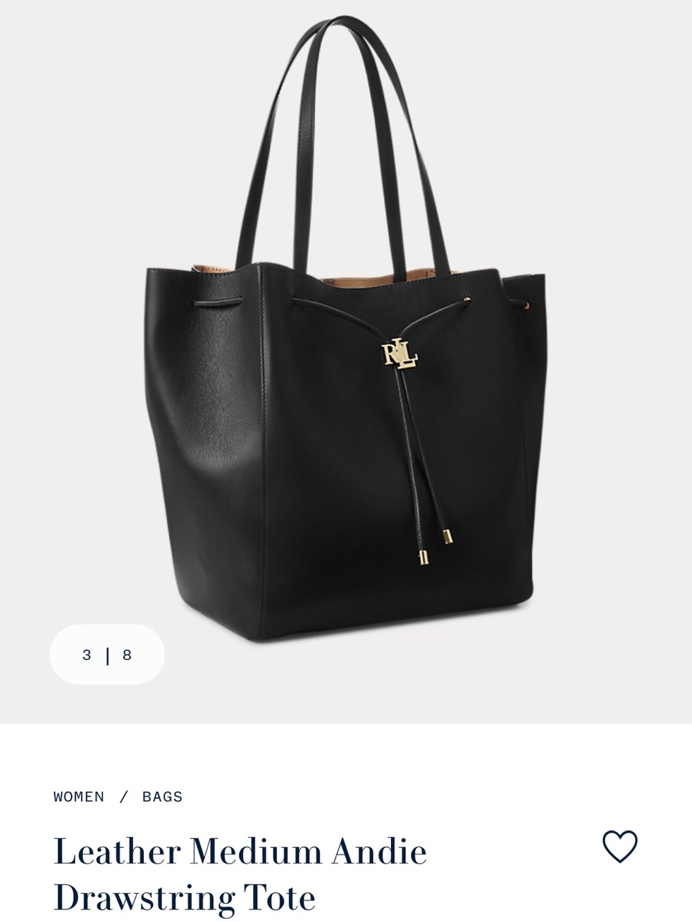 Lauren Ralph Lauren Large Drawstring Handbag - Picture 9 of 13